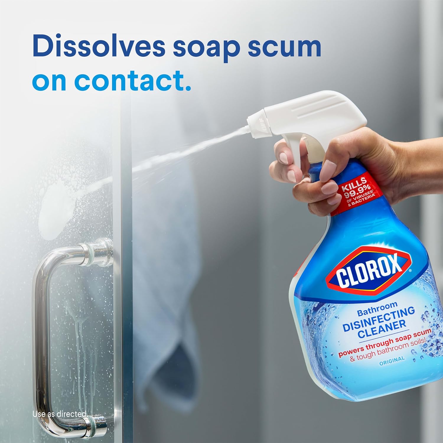 Clorox Disinfecting All-Purpose Cleaner 32 Oz and Bathroom Cleaner, Household Essentials, 30 Oz, Pack of 3 - Image 8