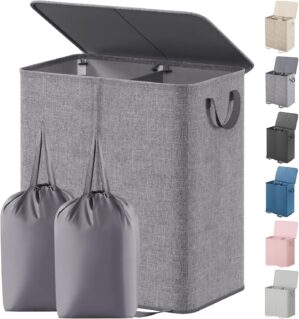 Lifewit Double Laundry Hamper with ...