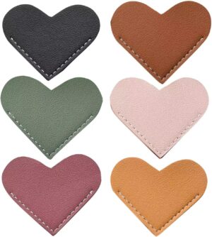 Leather Heart Bookmarks, Wayzton Co...