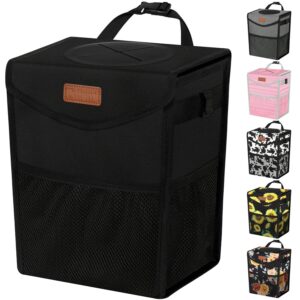 Pritent Car Trash Can with Lid, Cut...