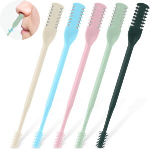 5Pcs 2-in-1 Nasal Hair Cutter, Doub...