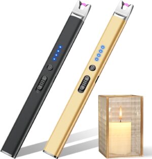LcFun 2 Pack Candle Lighter USB Rec...
