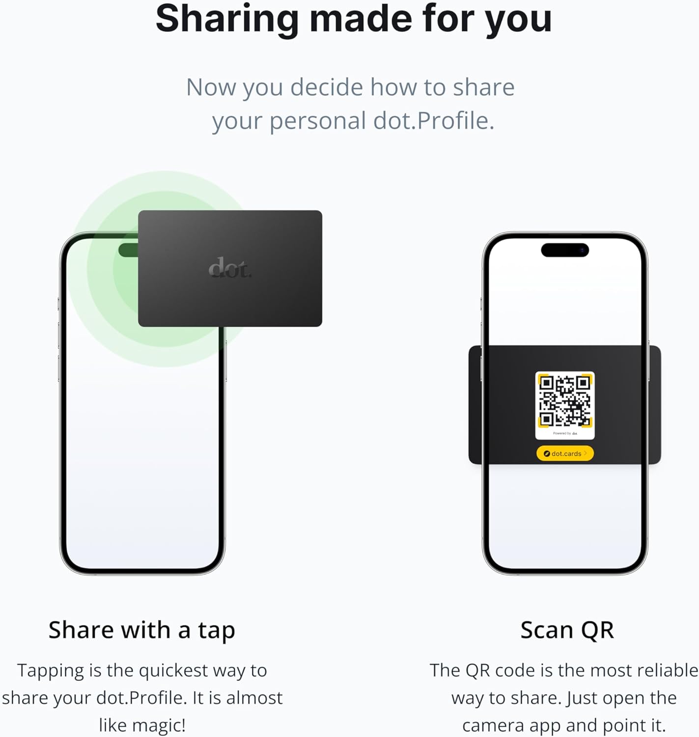 dot. Card - Digital Business Card - Tap Compatible with iPhone & Android (Black) - Image 5
