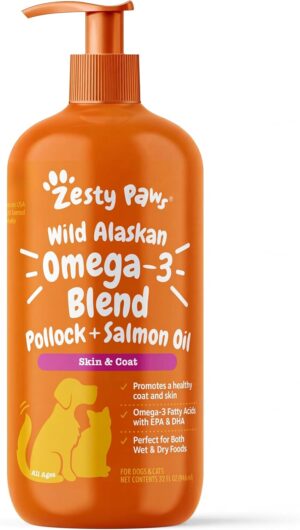 Zesty Paws Wild Alaskan Omega-3 Ble...