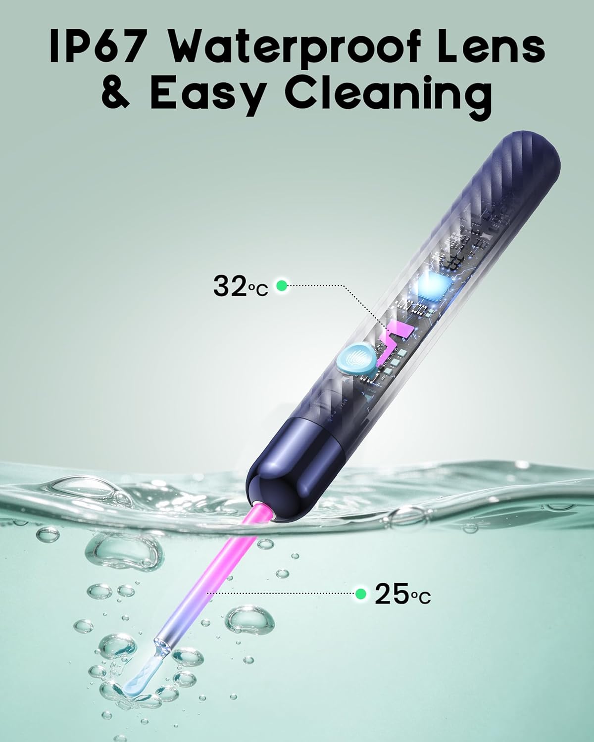 Ear Wax Removal - Earwax Remover Tool with Ear Set - Ear Canal Cleaner with 1080P Camera - FSA HSA Eligible - Ear Cleaning Kit with Ear Spoon - Ear Camera for iOS & Android (Navy Blue) - Image 6
