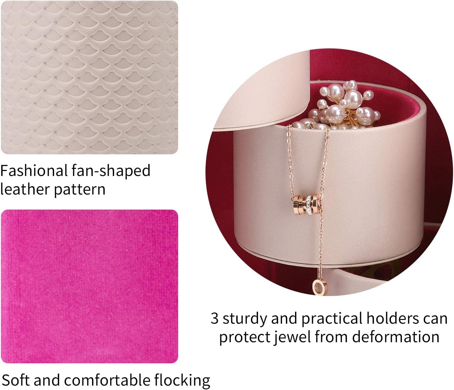 VLANDO Viaggio Mothers Day Gifts Her - Small Jewelry Case Box - Travel Essential Accessories for Women, Travelers, Couples, Mom, Friends, Bridesmaid - Image 4
