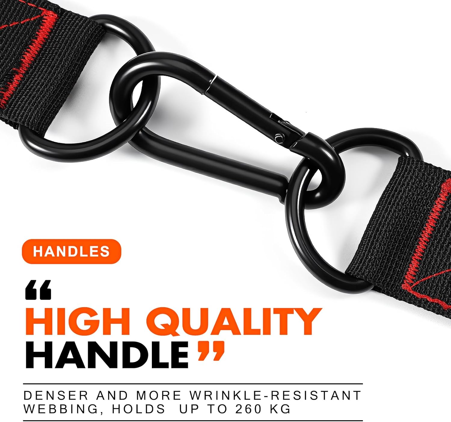 HPYGN Exercise Handle, Replacement Fitness Equipment for Pilates, Yoga, Strength Trainer, Pull Down Home Gym Red, Grey, Blue Working Out Handle - Image 7
