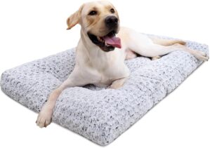 KSIIA Washable Dog Bed Deluxe Plush...