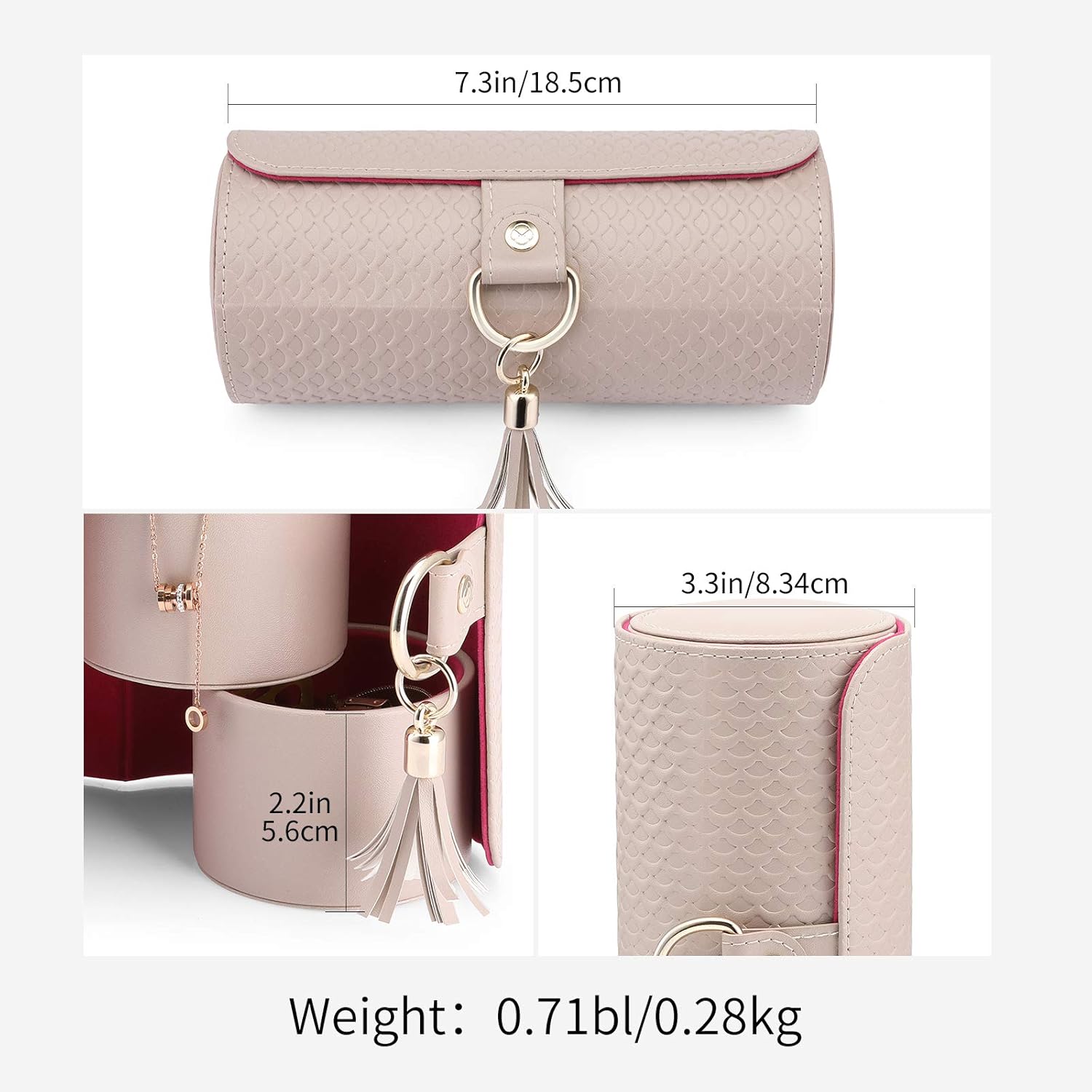 VLANDO Viaggio Mothers Day Gifts Her - Small Jewelry Case Box - Travel Essential Accessories for Women, Travelers, Couples, Mom, Friends, Bridesmaid - Image 5