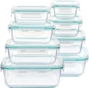 Vtopmart 8 Pack Glass Food Storage ...
