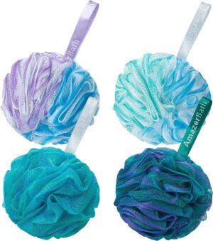 AmazerBath Loofah Sponge 75g/Piece,...