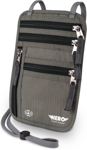HERO Neck Wallet – RFID Block...