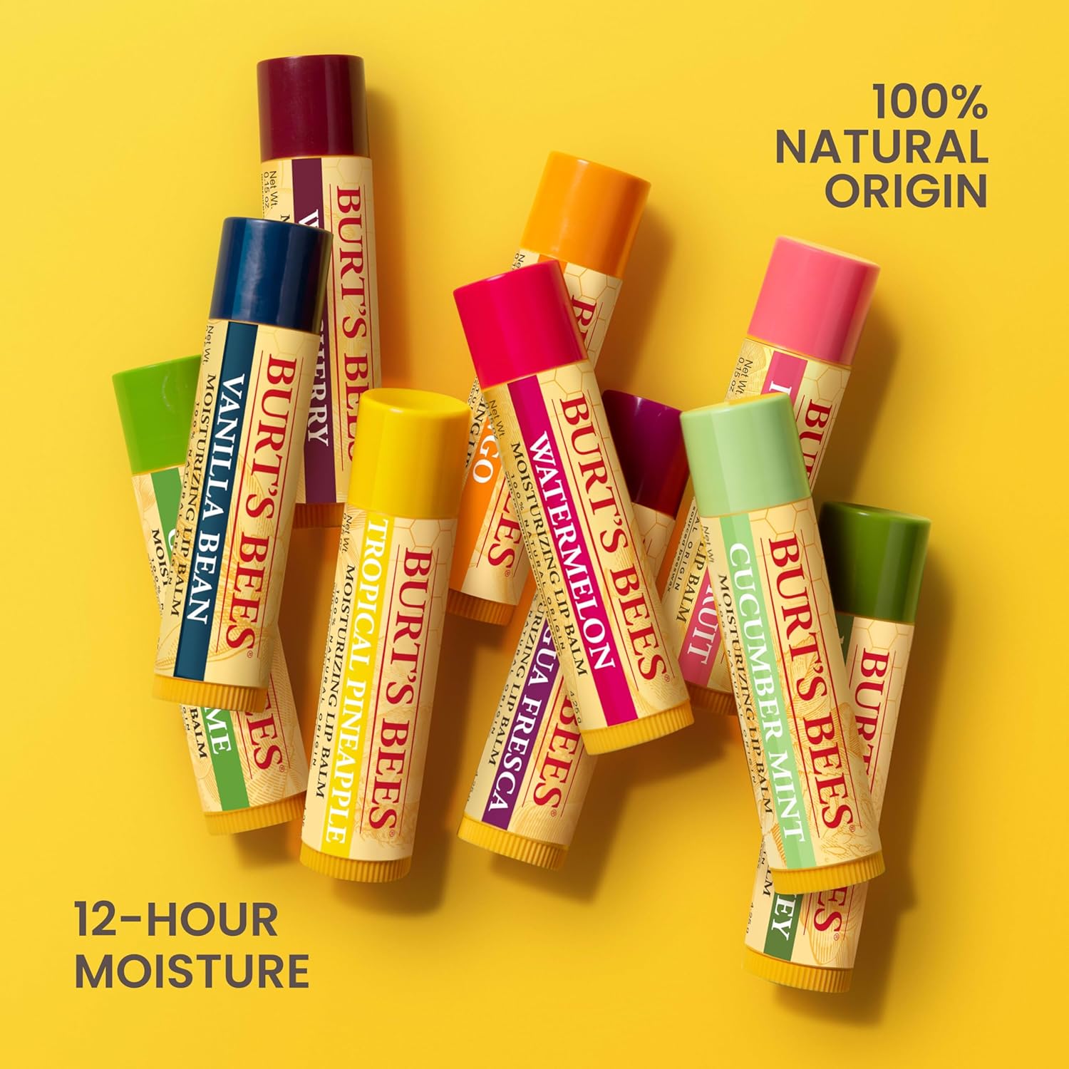 Burt's Bees 100% Natural Moisturizing Lip Balm (Superfruit) - Image 9