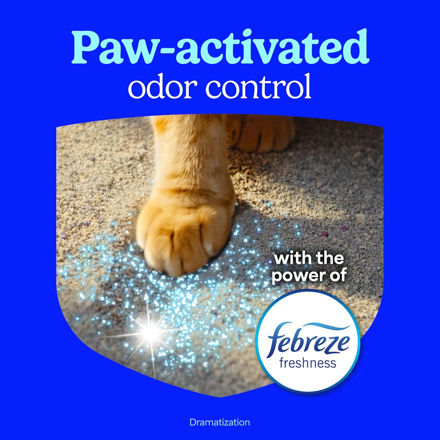 Fresh Step Odor Shield Multi Cat Clumping Cat Litter with Febreze Freshness, Low Dust, Odor Control with Ammonia Block Technology, Compatible in Automatic Litter Boxes, 14 lb. - Image 6