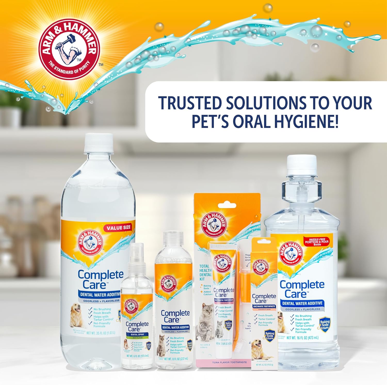 Arm & Hammer Complete Care Enzymatic Dog Toothpaste with Baking Soda and Calcium, Fluoride-Free Chicken Flavor for Plaque, Tartar, and Fresh Breath, 6.2 Oz Value Size - Image 10