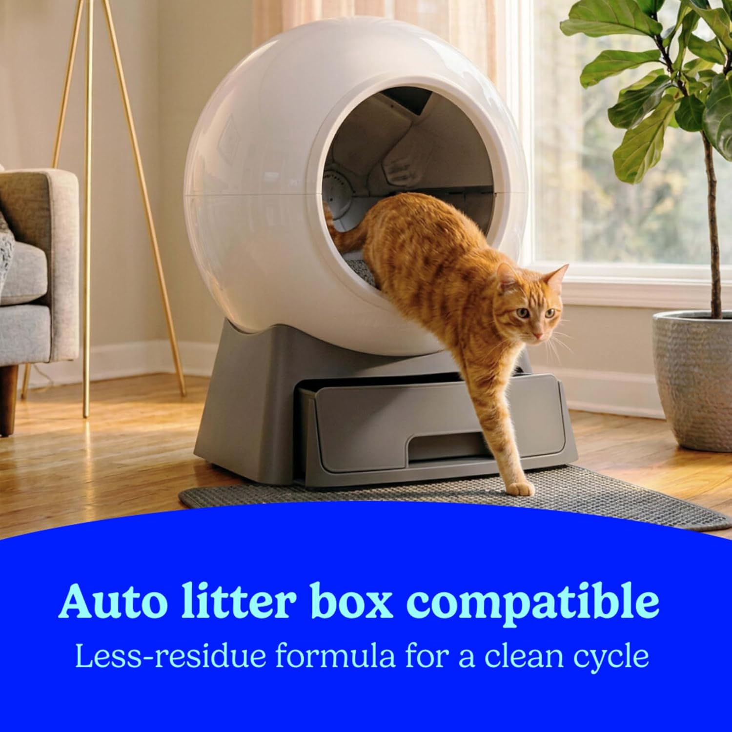 Fresh Step Odor Shield Multi Cat Clumping Cat Litter with Febreze Freshness, Low Dust, Odor Control with Ammonia Block Technology, Compatible in Automatic Litter Boxes, 14 lb. - Image 8