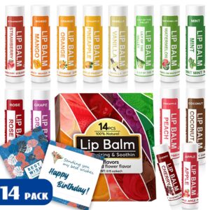 Yopela 14 Pack Natural Lip Balm in ...