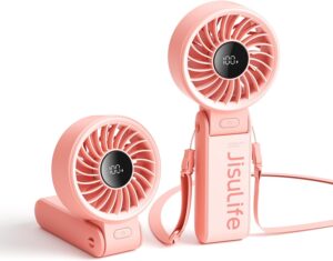JISULIFE Portable Handheld Fan Life...