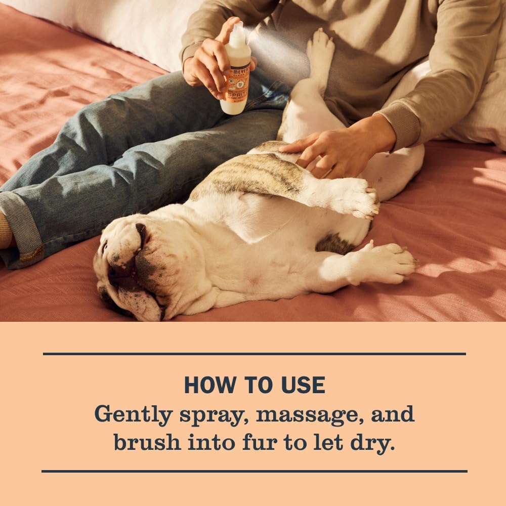 MRS. MEYER'S Clean Day Dog Deodorizing Spray, White Peach Scent, 8oz - Image 6