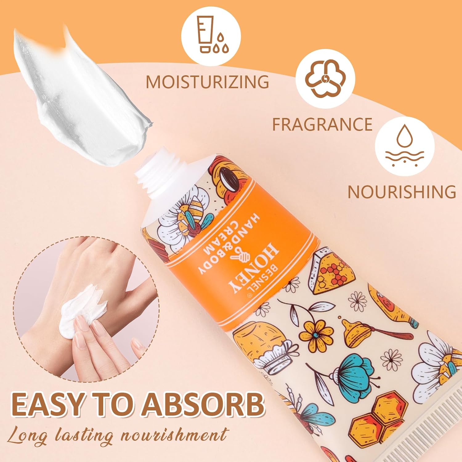 12 Pack Hand Cream Gift Set For Women,Mini Hand Lotion Travel Size for Hand | Moisturizing Hand Cream for Dry Cracked Hands, Teacher Appreciation, Graduation Birthday Gift,Bridesmaid Gift, Party Favors - Image 4