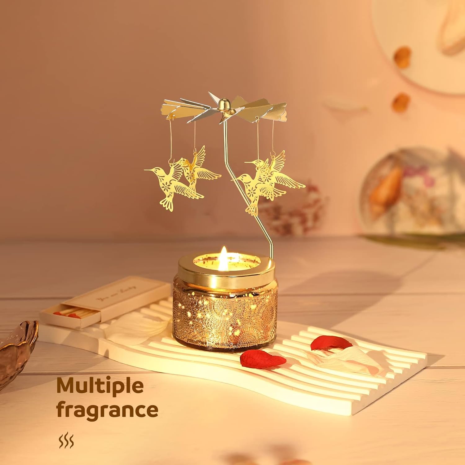 Unique Hummingbird Rotating Scented Candle – Gifts for Women Who Have Everything, Funny Birthday Present for Mom Grandma Wife Daughter - Image 2