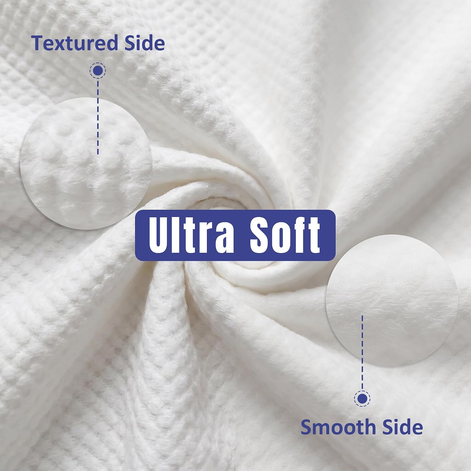 Ourmed Life Disposable Face Towels for All Skin, 100 Count - Ultra Value | Clinically Tested, Reduce Redness, Skin Soothing, Sensitive Skin friendly, Biodegradable, Skincare, Women Cleansing,Absorbent - Image 5
