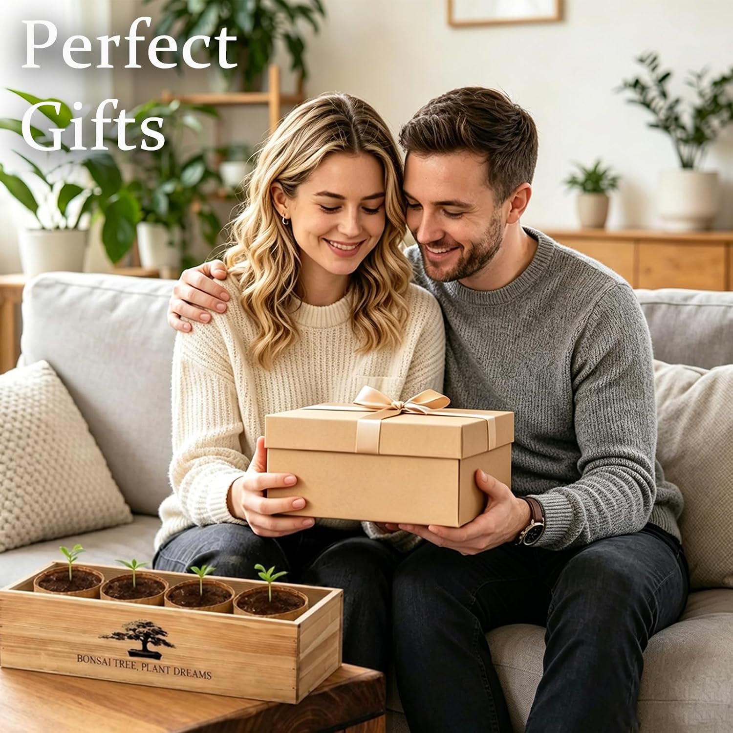 LUOJIBIE Bonsai Tree Kit, Bonsai Tree Starter Growing Kit, Unique Birthday Gifts for Women Men Mom Dad Girls Boys, House Warming Gifts New Home, Gardening Anniversary Wedding Gift, Crafts Hobby Kits - Image 2