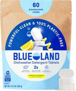 BLUELAND 100% Plastic-Free Dishwash...
