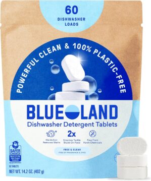 BLUELAND 100% Plastic-Free Dishwash...