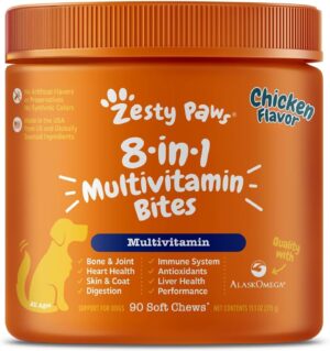 Zesty Paws Dog Multivitamin, Chewab...