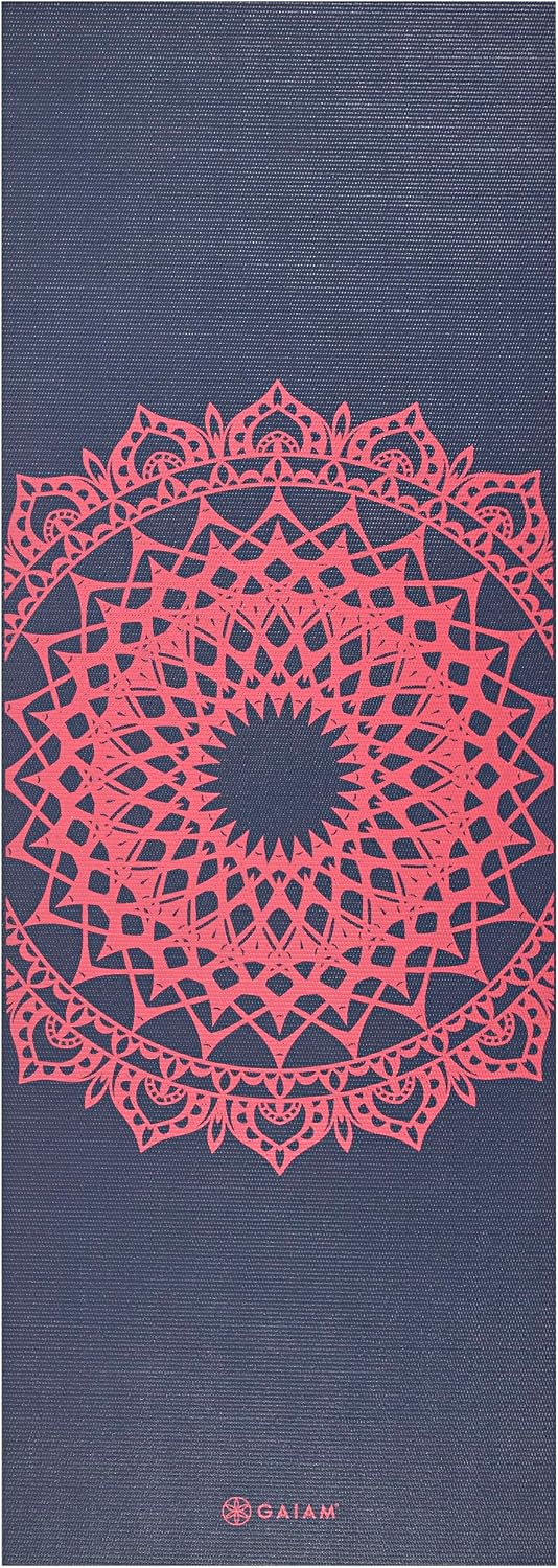Gaiam Print Yoga Mat, Non Slip Exercise & Fitness Mat for All Types of Yoga, Pilates & Floor Exercises - Image 3