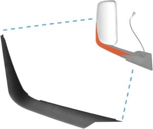 SEPEY Black Door Mirror Arm Cover f...