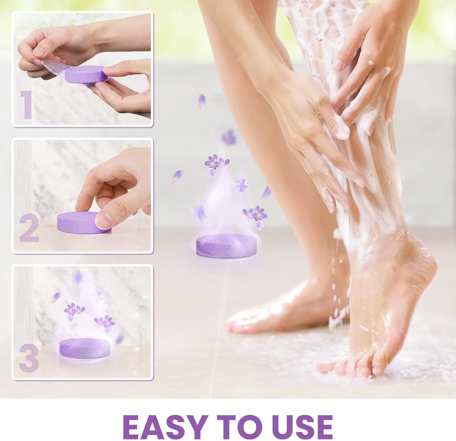 8 Pack Shower Steamers for Women - Organic & Natural Essential Fragrances - Image 4