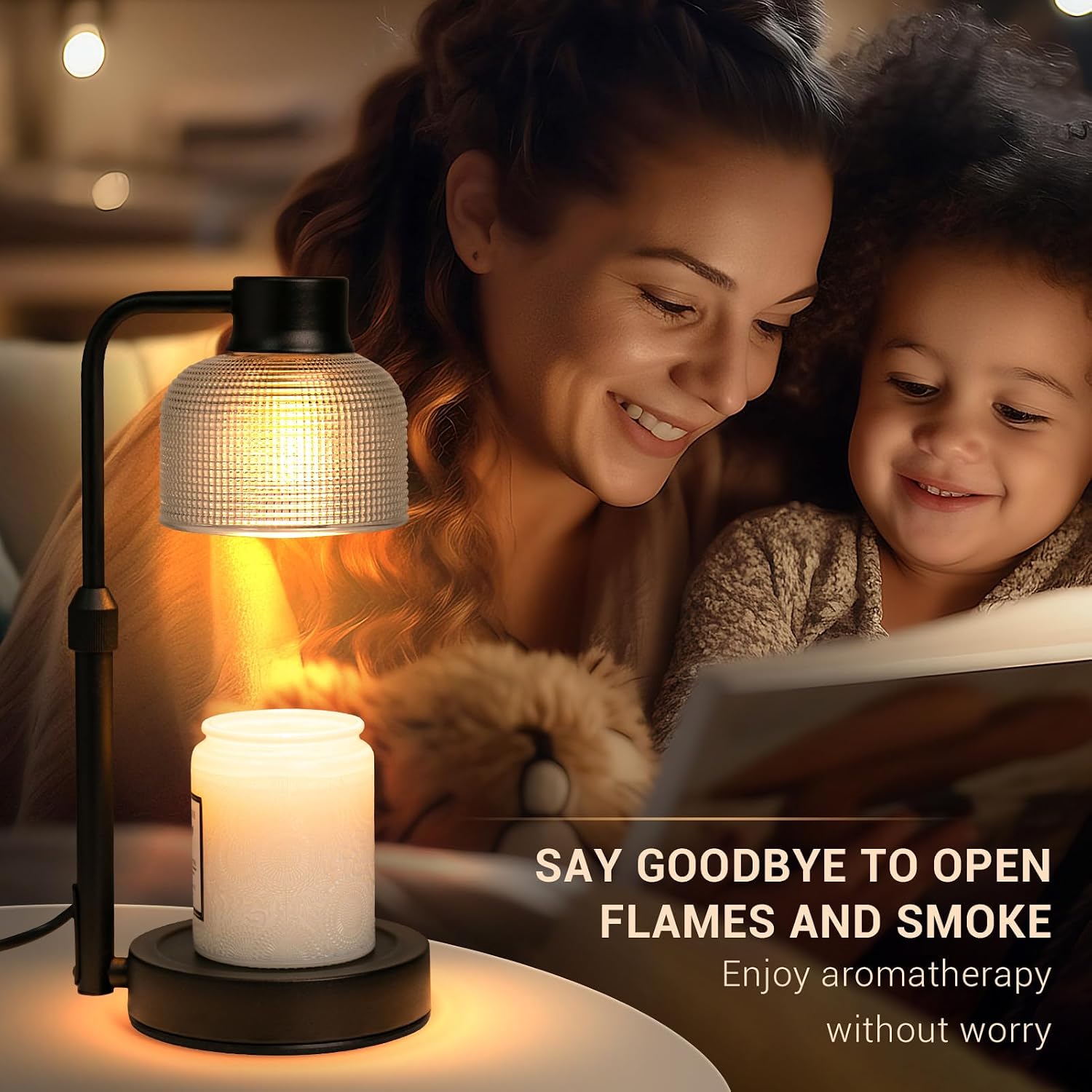Candle Warmer Lamp with Timer, Birthday Gift for Women, House Warming Gift | Housewarming Gift New Home, Room Decor,Wax Melt Warmer for Scented Jar Candles with 2 Bulbs, Fall Decor for Home Living Room - Image 8