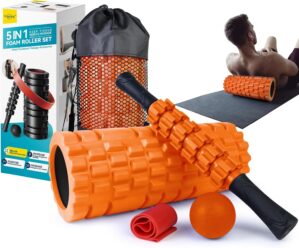 Krightlink 5 in 1 Foam Roller Set T...