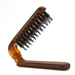 Travel Folding Hair Brush, Mini Boa...