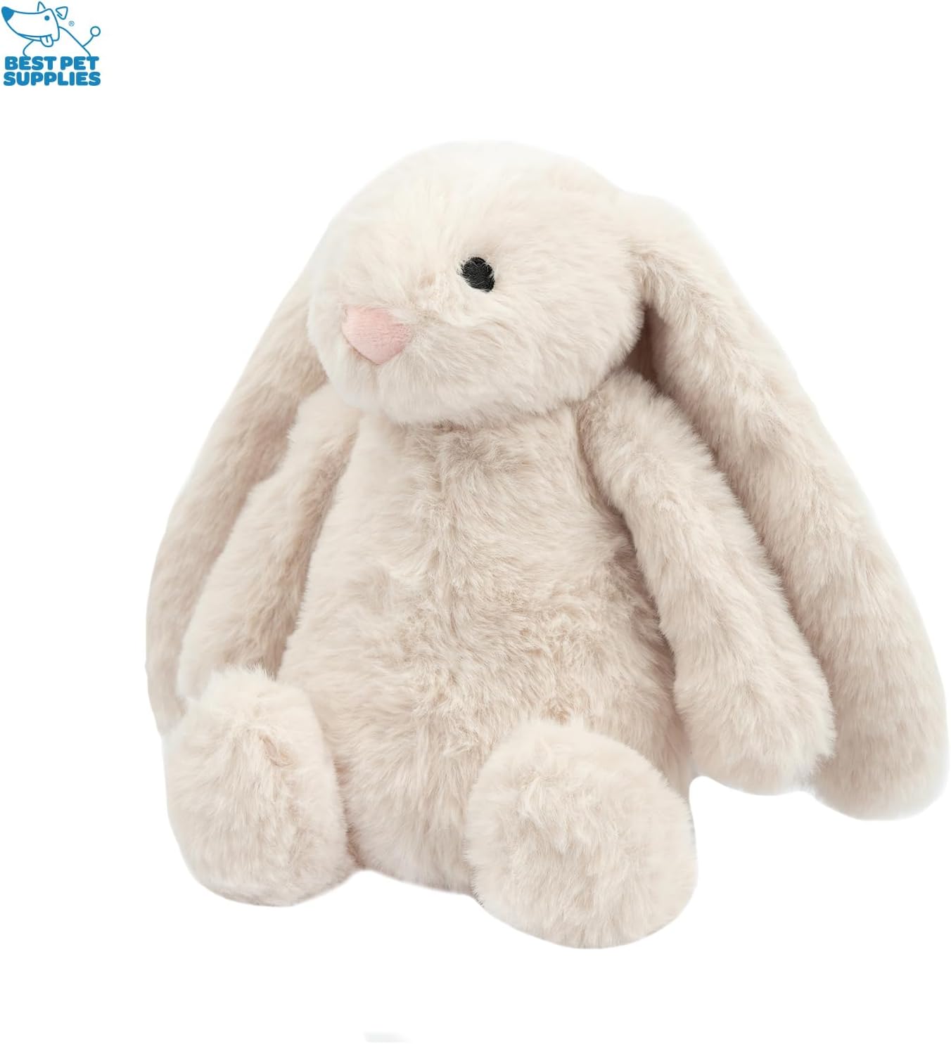 Best Pet Supplies Bunny Buddy Squeaky Plush Dog Toy - Beige, Medium - Image 2