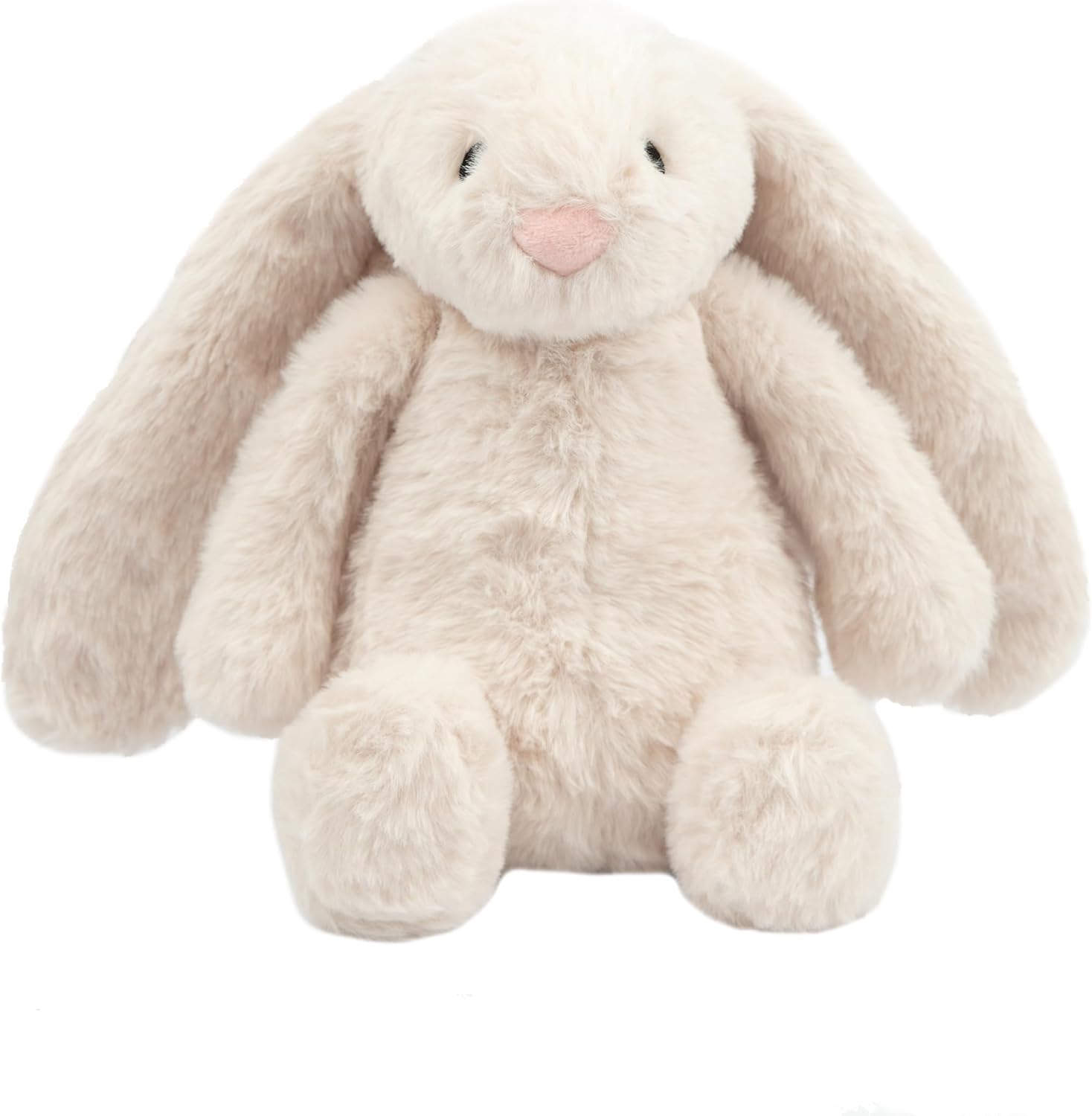 Best Pet Supplies Bunny Buddy Squeaky Plush Dog Toy - Beige, Medium