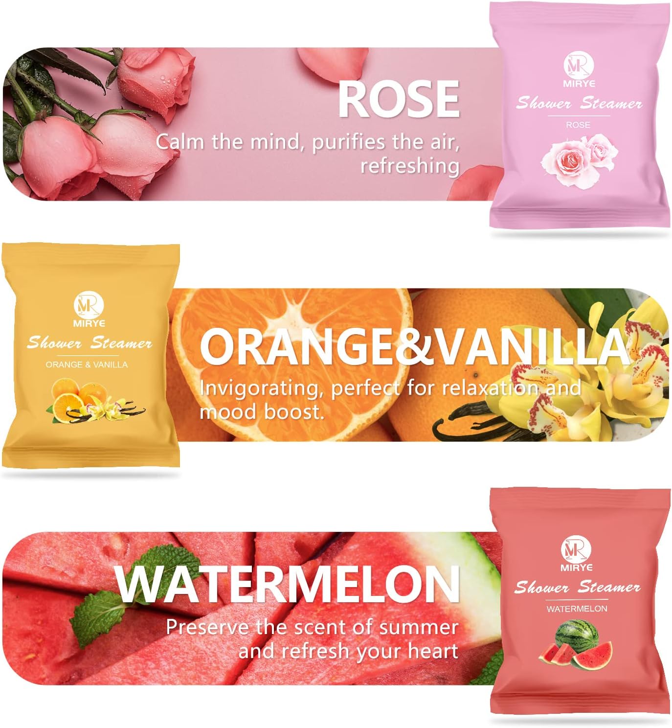 Shower Steamers Aromatherapy Birthday Gifts for Women, 24pcs Shower Bombs with Natural Essential Oils, Hotel Home Shower Spa, Self Care Gifts for Mom Wife Grandma Sister Her, Appreciation Gifts - Image 2