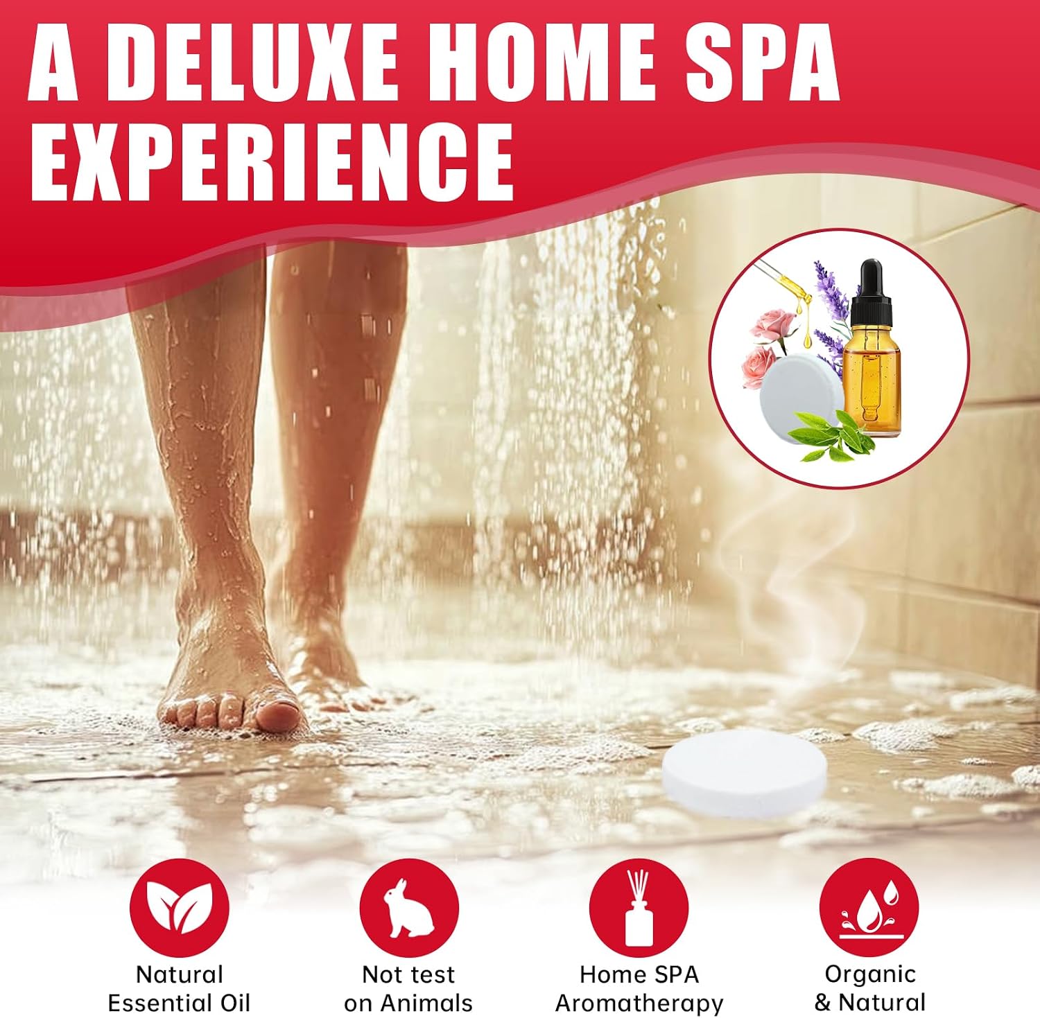 Shower Steamers Aromatherapy Birthday Gifts for Women, 24pcs Shower Bombs with Natural Essential Oils, Hotel Home Shower Spa, Self Care Gifts for Mom Wife Grandma Sister Her, Appreciation Gifts - Image 6