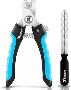 Candure Pet Nail Clippers, Blue, La...