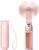 JISULIFE Handheld Mini Fan, 3 IN 1 USB Rechargeable Portable Fan [12-19 Working Hours] with Power Bank, Flashlight, Pocket Design for Travel/Summer/Concerts/Lash, Gifts for Women (Pink)