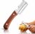 2026New Multi-functional Vegetable Peeler, Ktchen Multi-function Stainless Steel Thickened Fruit Peeler Knife with Wooden Handle, 3-1,Suitable for Peeling Fruits and Shredding Scallions (1PCS)