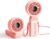 JISULIFE Portable Handheld Fan Life7: 3-in-1 Hand, Desk & Neck Fan-Pink | 19.5H Max Cooling, 5-Speed, LED Display, 5000mAh Rechargeable,USB Foldable Fan for Travel/Concerts/Cruise/Sports Events/Gifts