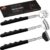 3 Pack Different Back Scratcher Metal Portable Telescoping with Rubber Handles, Extendable Back Massager Tool with Beautiful Box, Stocking Stuffers for Men Women Christmas Presents(Black)