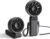 JISULIFE Handheld Fan Life7 – Ultimate Flexibility: Wide & Strong Airflow, 19.5H Max Cooling, 5000mAh Rechargeable, 5-Speed, LED Display, 3 IN 1 Portable Fan for Travel, Concerts, Sports Events(Black)