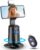 Auto Face Tracking Tripod 360° Rotating Cell Phone Photo and Video Kits Stand, No App, Camera Stand with Remote and Gesture Control, Rechargeable Smart Shooting Stand for Live Recording Tiktok（Black）