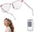 AI Smart Glasses, Bluetooth 5.4 Translation Glasses with 144 Language & Accents, Blue Light Filtering Lenses, Multifunctional Smart Glasses for Men Women, Travel Meeting Trade Business HY-C8 White