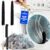 Holikme 3 Pcs Dryer Vent Cleaner Kit, 304 Stainless Steel Replacement Lint Brush for Clothes Dryer Vent Trap, Cleaning Brush & Flexible Crevice Tool