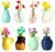 Renmxj 8 Pcs Refrigerator Magnets – Cute Mini Ceramic Vase Fridge Magnets with Artificial Flowers, Funny Tiny Vase Magnet for Fridge Decorative, Office, Kitchen, Locker, Whiteboard